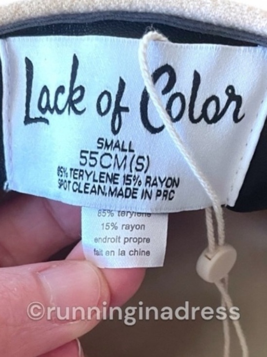 NWT Lack of Color Riviera Cap Cream Gold Sailor Hat Small  55cm main image 14